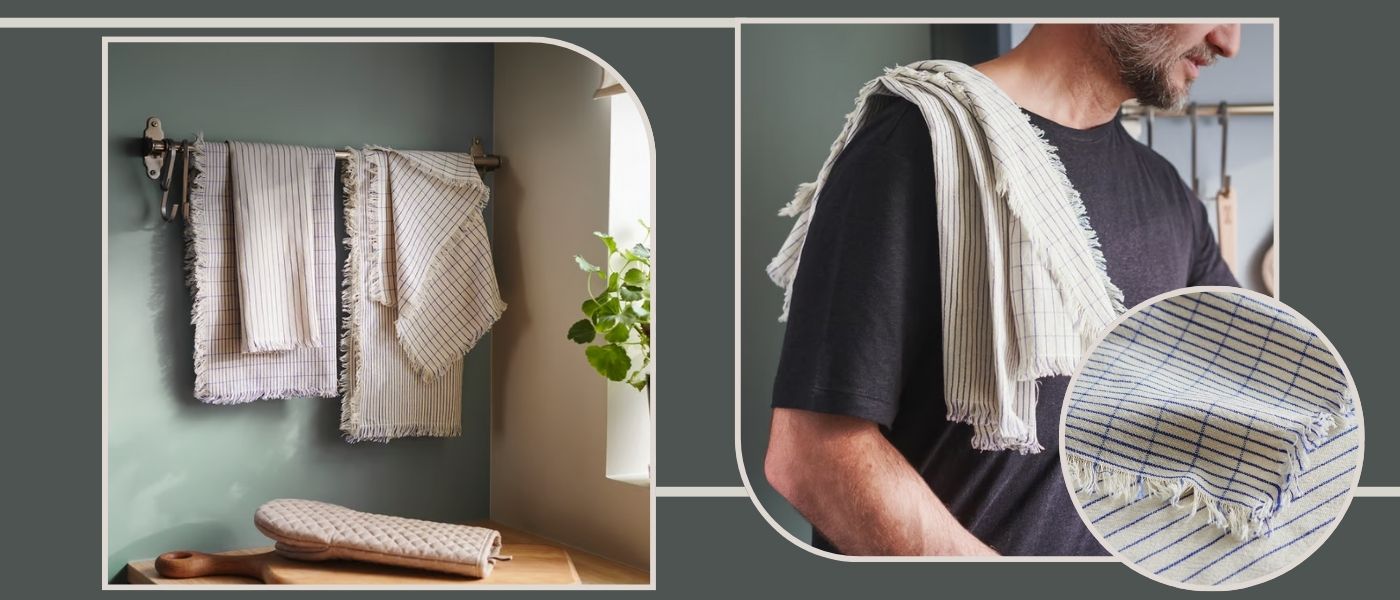 ست 4 عددی دستمال آشپزخانه ایکیا مدل IKEA VALVARDAD